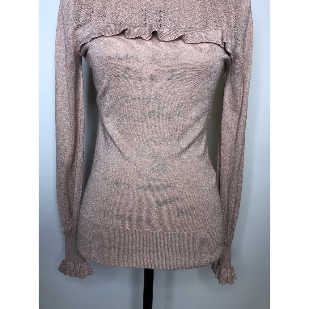 WHBM Pink Ruffle Sweater - XS - Picture 8 of 15